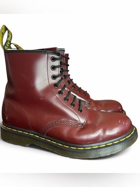 Dr. Martens 1460 Cherry Red Leather Boots UK 6 US 7/8 AirWair Docs